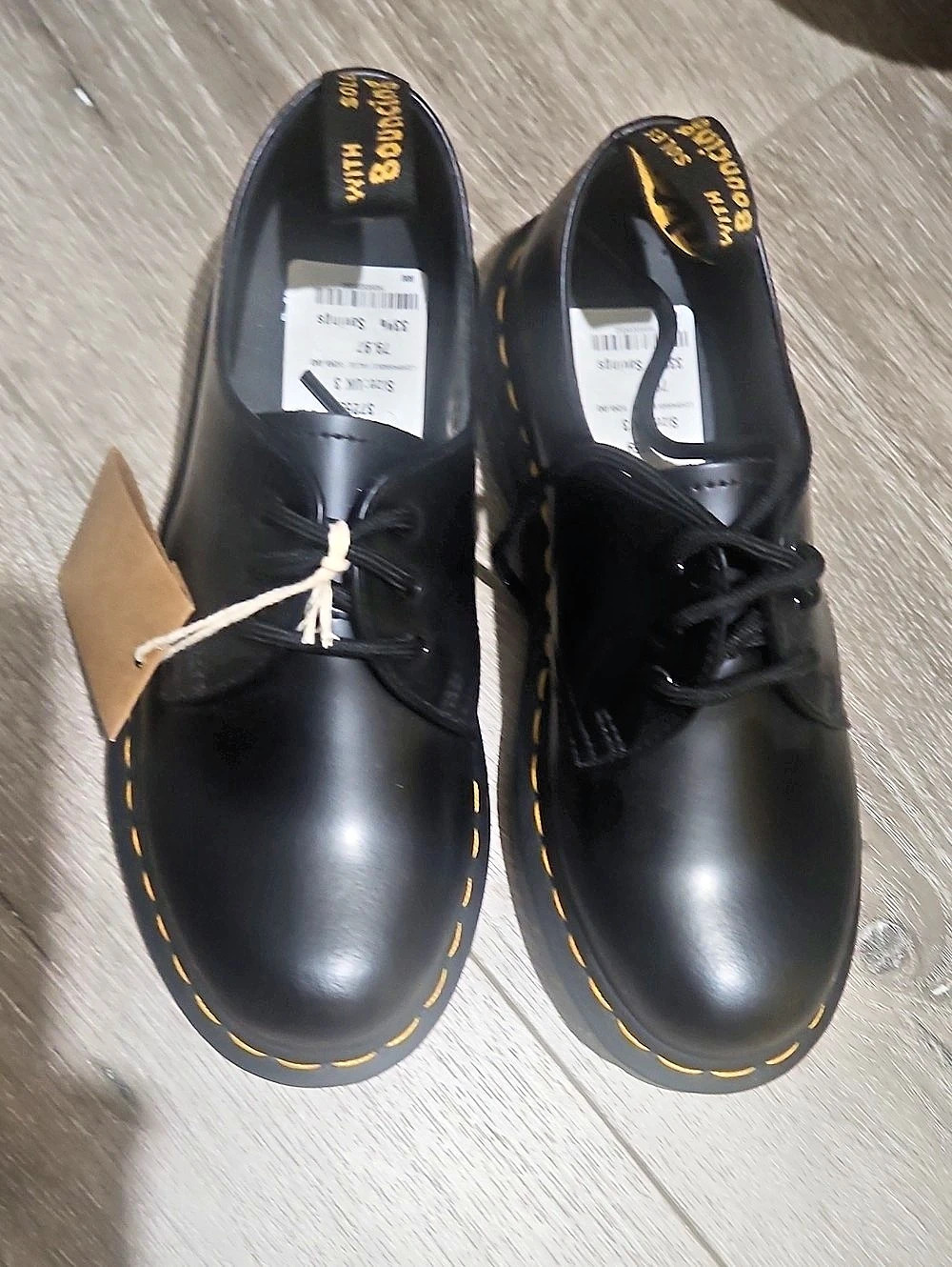 Dr. Martens 1461 Black Lace-Up Shoes UK 3 NWT